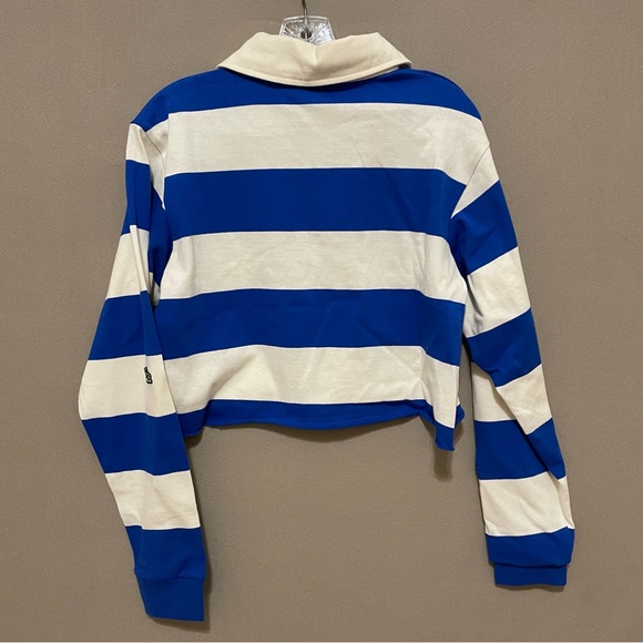 Hype & Vice NWT Women’s Rugby Kentucky Wildcats crop top size small blue white - Picture 5 of 5